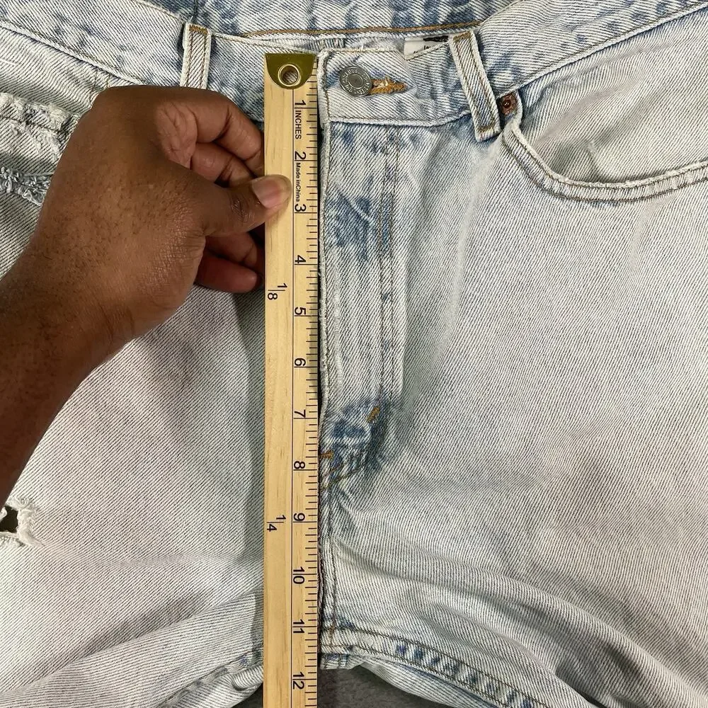 Levi’s 505 Jeans Light Wash Blue Men’s 34x30 Distressed Straight Denim